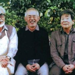 Hayao Miyazaki, Toshio Suzuki e Isao Takahata dello Studio Ghibli