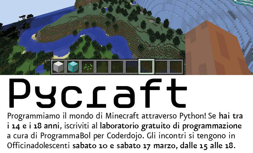 Laboratorio gratuito di Pycraft - OfficinAdolescenti