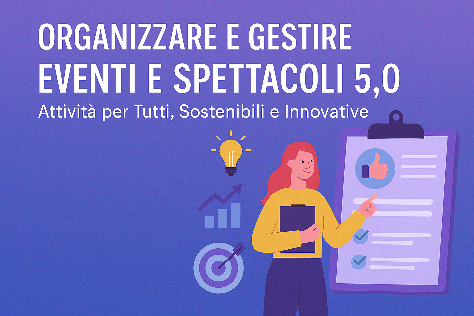 corso gratuito, organizzare e gestire eventi e spettacoli 5.0 2025
