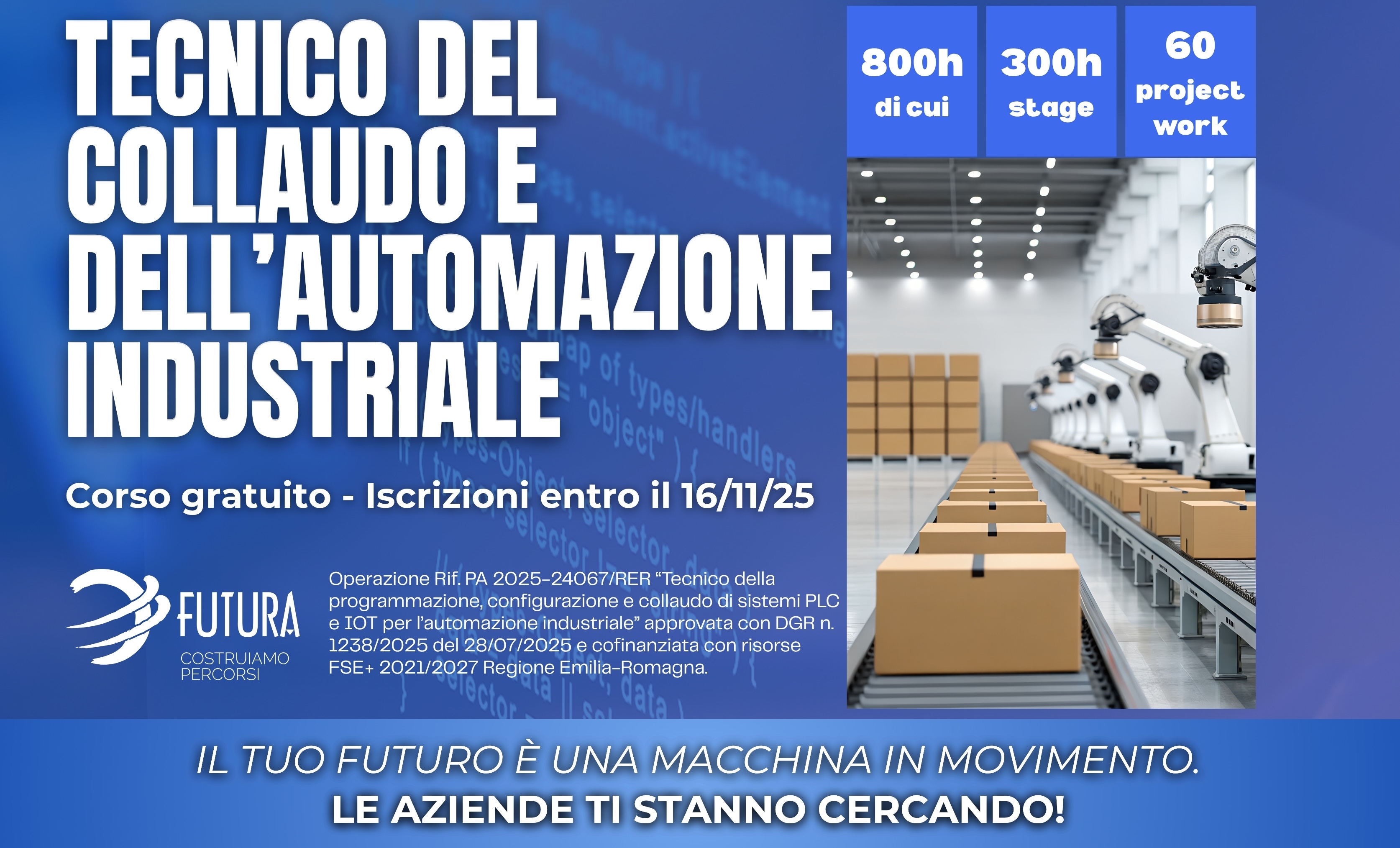 Corso Tecnico della programmazione, configurazione e collaudo id sistemi PLC e IoT per l'automazione