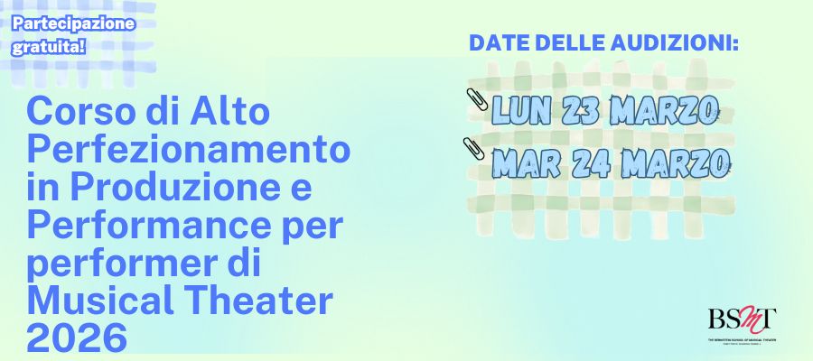 Corso Alto Perfezionamento Musical 2026