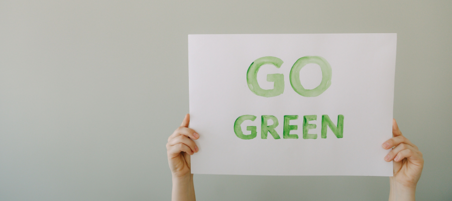 cartello "go green"