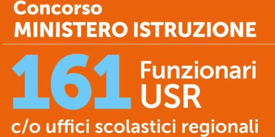 Concorso Ministero dell'Istruzione 161 funzionari
