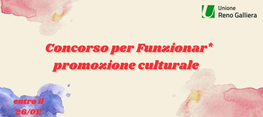 grafica concorso funzionario promozione culturale 