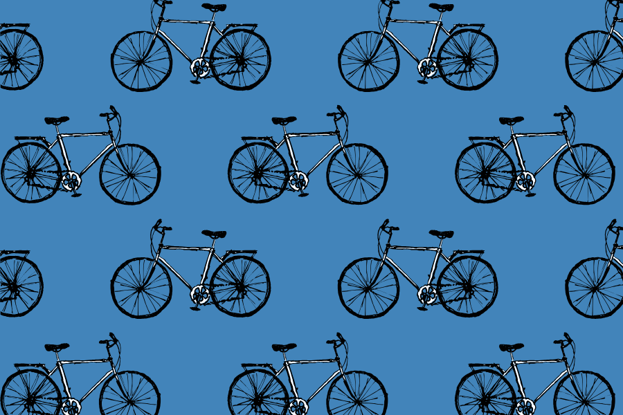 pattern con bici