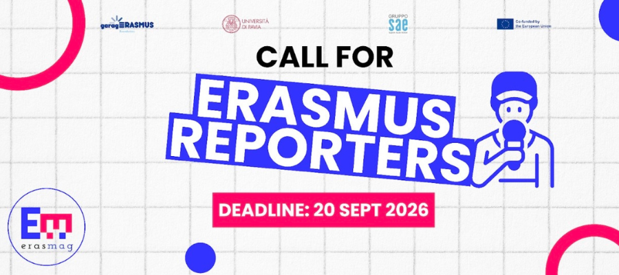 Locandina call for Erasmus reporter