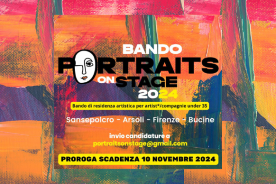 Bando residenza artistica Portraits on stage 2024
