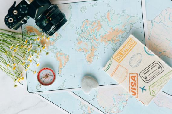 Mappa itinerario turistico