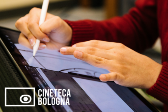 immagine di persona che disegna su una tavoletta grafica