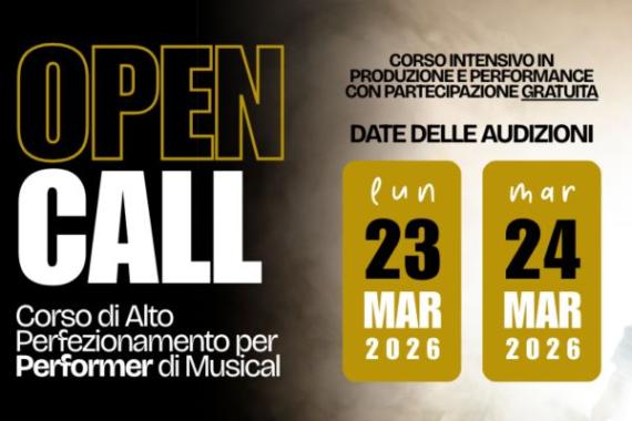 Open Call corso alto perfezionamento musical 2026 