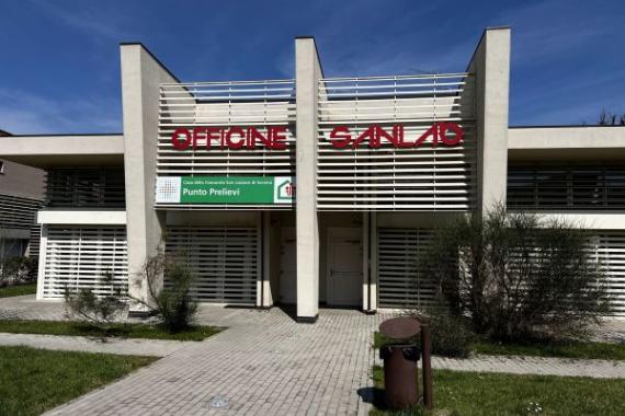 Esterno spazio officine SanLab 2026 