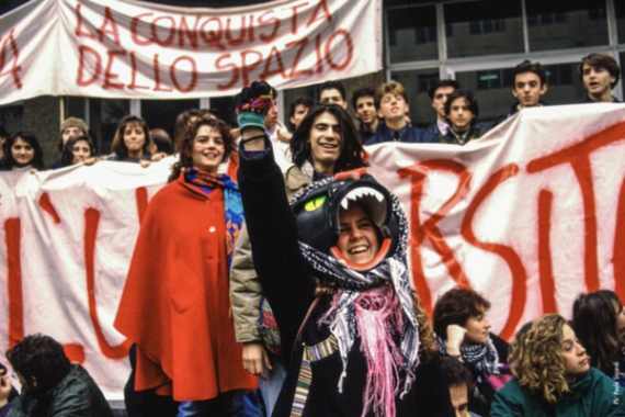 immagine delle proteste