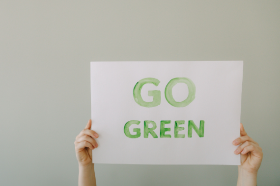 cartello "go green"